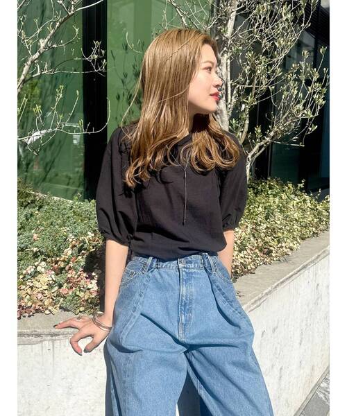 Ungrid(アングリッド)の「【WEB限定】パフスリーブブラウス(シャツ/ブラウス・レディース・ブラック/オフホワイト/グリーン系その他・FREE)」の14枚目の写真