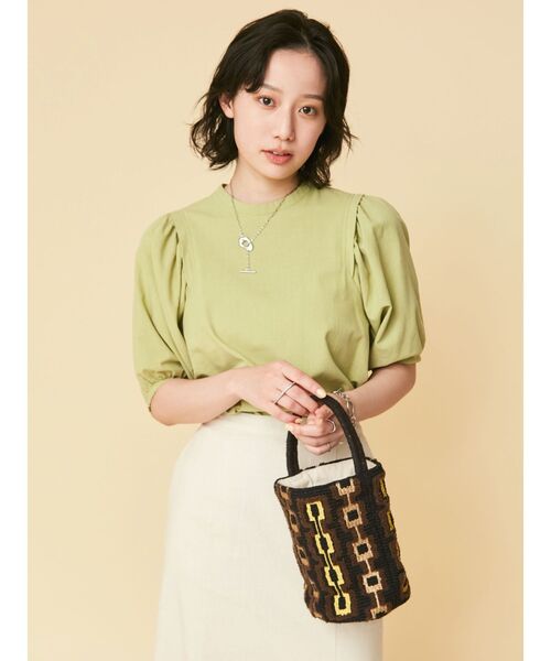 Ungrid(アングリッド)の「【WEB限定】パフスリーブブラウス(シャツ/ブラウス・レディース・ブラック/オフホワイト/グリーン系その他・FREE)」の8枚目の写真