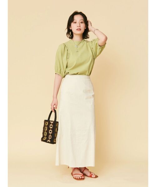 Ungrid(アングリッド)の「【WEB限定】パフスリーブブラウス(シャツ/ブラウス・レディース・ブラック/オフホワイト/グリーン系その他・FREE)」の6枚目の写真