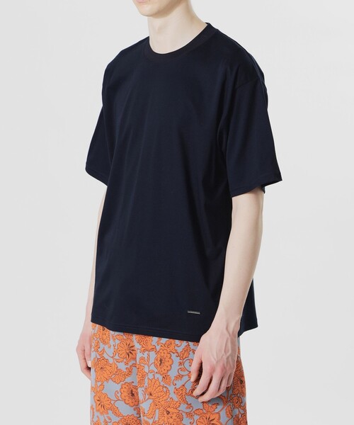 LOVELESS(ラブレス)の「シルケットスムースTシャツ(Tシャツ/カットソー・メンズ・オフホワイト/ブラック/ダークネイビー・S/M/L)」の8枚目の写真