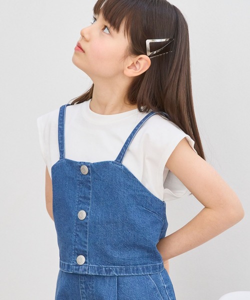 GLOBAL WORK（グローバルワーク）の「3SETビスチェセット半袖/キッズ/102724（サロペット/オーバーオール・キッズ・グレイッシュベージュ/ブルー・160cm/170cm/150cm/120cm/140cm/130cm）」の18枚目の写真