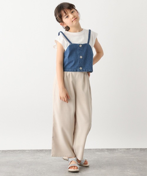 GLOBAL WORK（グローバルワーク）の「3SETビスチェセット半袖/キッズ/102724（サロペット/オーバーオール・キッズ・グレイッシュベージュ/ブルー・160cm/170cm/150cm/120cm/140cm/130cm）」の13枚目の写真