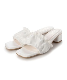 ギャザーミュールサンダル(0566)