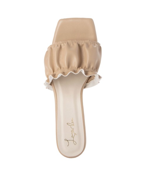 Launa lea（ラウナレア）の「ギャザーミュールサンダル(0566)（サンダル・レディース・レッド/ライトベージュ/ブラック/ホワイト・L/M/LL/S）」の11枚目の写真