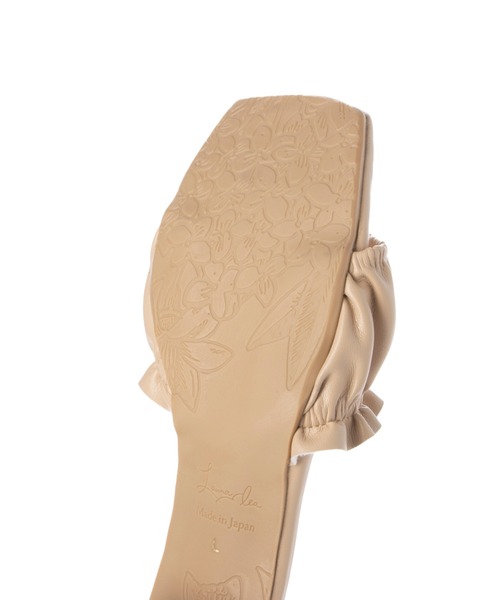 Launa lea（ラウナレア）の「ギャザーミュールサンダル(0566)（サンダル・レディース・レッド/ライトベージュ/ブラック/ホワイト・L/M/LL/S）」の12枚目の写真