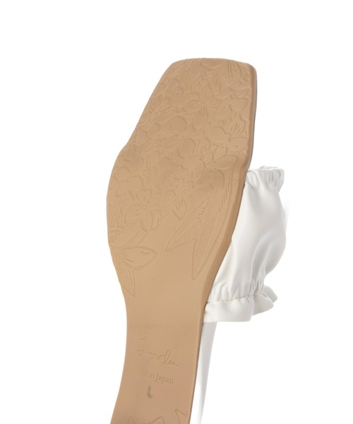 Launa lea（ラウナレア）の「ギャザーミュールサンダル(0566)（サンダル・レディース・レッド/ライトベージュ/ブラック/ホワイト・L/M/LL/S）」の22枚目の写真