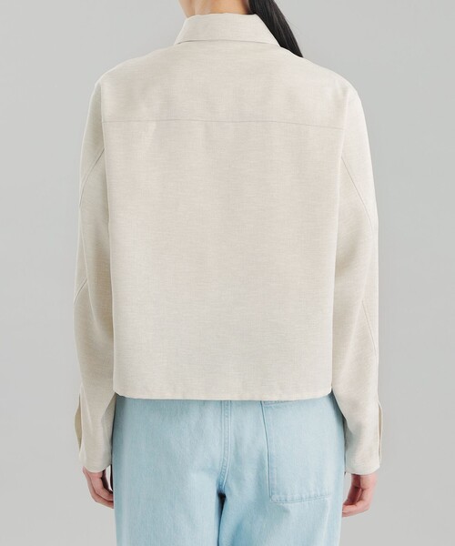 MACKINTOSH PHILOSOPHY(マッキントッシュ フィロソフィー)の「GREY LABEL リネンライクオックストラッカージャケット(ブルゾン・レディース・ベージュ/ブラック・2)」の9枚目の写真