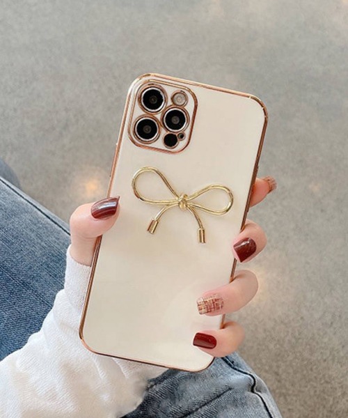 [GABRIELA HEARST] ローズゴールドトーン スマートフォンケース ゴージャスなハート ゴールドストーン iPhoneケース – Magnolia