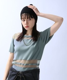 JEANASIS | シアーコンビニットプルオーバーSS/120608(Tシャツ/カットソー)