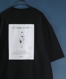 ANPAS | Cool Touch Front & Back Print Grafic Pattern T-shirt/接触冷感 バックプリント 前面プリント グラフィック 半袖Tシャツ メンズ レディース(Tシャツ/カットソー)