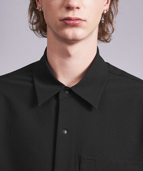 MONKEY TIME（モンキータイム）の「サッカー シャーリング スナップ シャツ（シャツ/ブラウス・メンズ・ブラック/その他1・L/M/S/XL）」の16枚目の写真