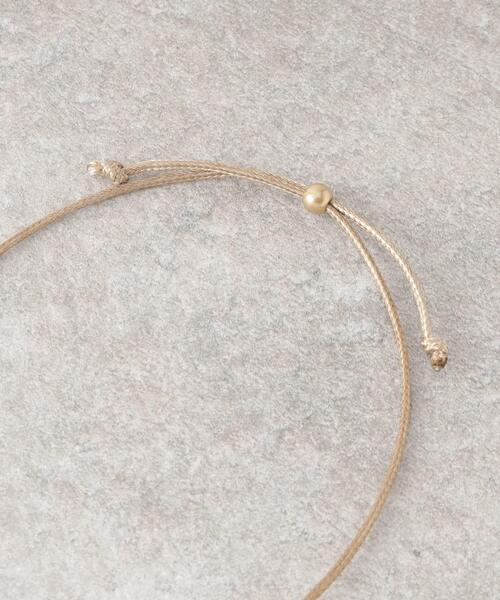 SHOO・LA・RUE（シューラルー）の「◆ぷっくり月の輪紐ネックレス（ネックレス・レディース・ライトブルー/ブラウン系/イエロー系その他/キャメル/オレンジ/グレー・00）」の10枚目の写真