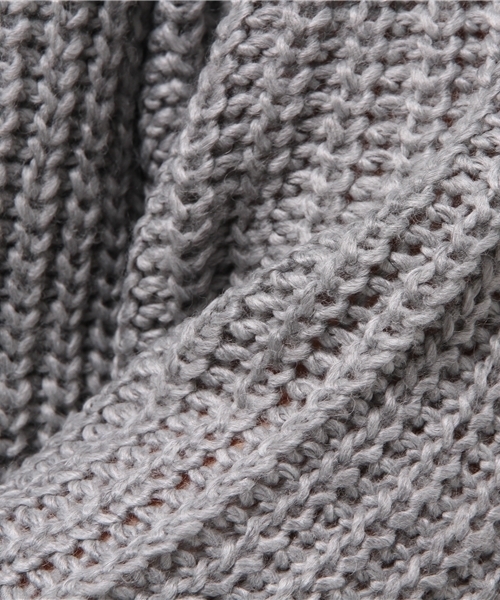 SEVENDAYS=SUNDAY（セブンデイズサンデイ）の「片アゼタートルネック　長袖プルオーバー（ニット/セーター・メンズ・ネイビー/レッド/オフホワイト/グレー・LARGE/SMALL/MEDIUM）」の10枚目の写真