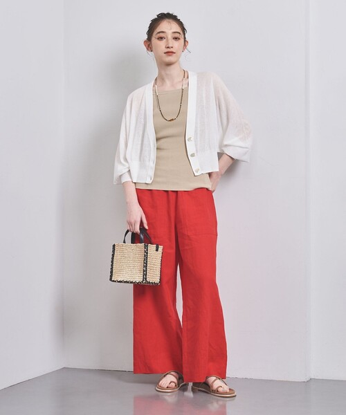 UNITED ARROWS(ユナイテッドアローズ)の「ドルマンスリーブ ニット カーディガン(カーディガン/ボレロ・レディース・ブラック/ライトピンク/ホワイト・FREE)」の10枚目の写真