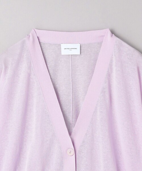 UNITED ARROWS(ユナイテッドアローズ)の「ドルマンスリーブ ニット カーディガン(カーディガン/ボレロ・レディース・ブラック/ライトピンク/ホワイト・FREE)」の12枚目の写真