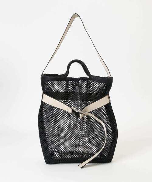 URBAN RESEARCH（アーバンリサーチ）の「メッシュベルトトートバッグ（トートバッグ・レディース・ブラック/ホワイト・-）」の12枚目の写真
