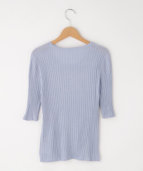 &Bridge(アンドブリッジ)の「fifth(フィフス) 5分袖カットソー(Tシャツ/カットソー・レディース・ブルー・02)」の3枚目の写真