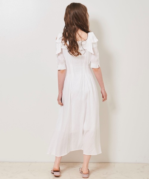 mi and mou シャツワンピース 完売ホワイト mi and mou シャツワンピース 完売ホワイト ミアモmiandmou