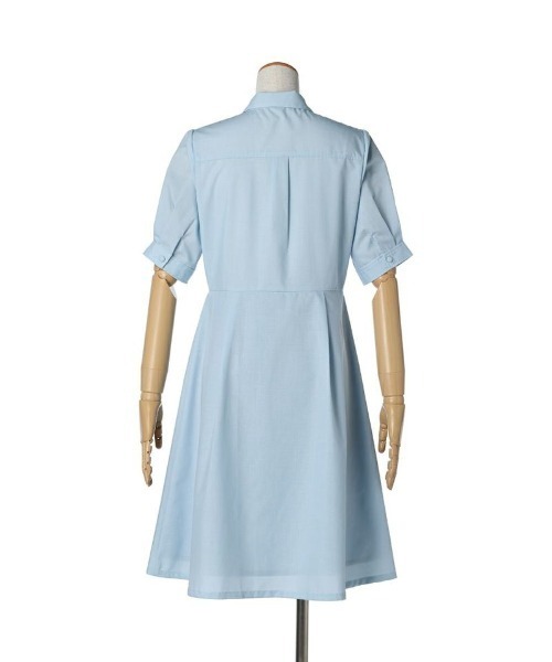 F i.n.t（フィント）の「マルチストライプネクタイ付きシャツワンピース/fint（シャツワンピース・レディース・ライトブルー/ピンクベージュ/ネイビー×ホワイト・FREE）」の15枚目の写真