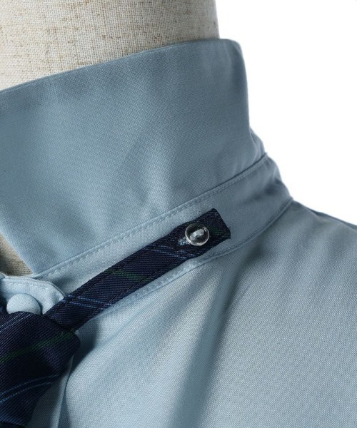 F i.n.t（フィント）の「マルチストライプネクタイ付きシャツワンピース/fint（シャツワンピース・レディース・ライトブルー/ピンクベージュ/ネイビー×ホワイト・FREE）」の18枚目の写真