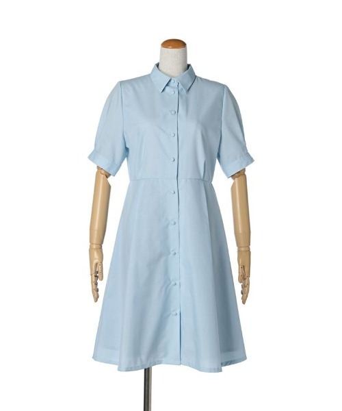 F i.n.t（フィント）の「マルチストライプネクタイ付きシャツワンピース/fint（シャツワンピース・レディース・ライトブルー/ピンクベージュ/ネイビー×ホワイト・FREE）」の20枚目の写真