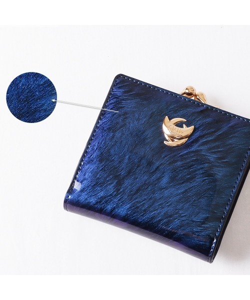 Clelia(クレリア)の「エナメルラメ加工がま口ミニ財布(財布・レディース・ブルー/グリーン・ONE SIZE)」の14枚目の写真