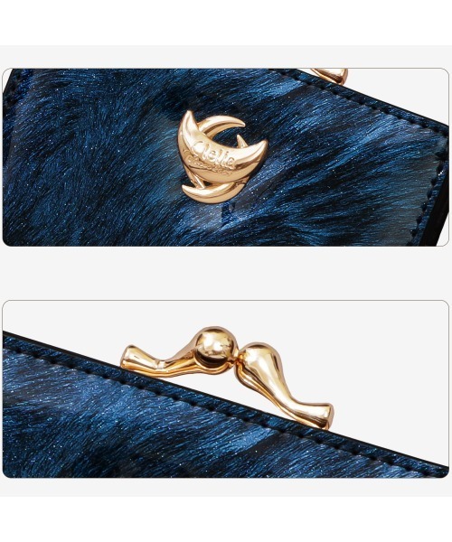 エナメルラメ加工がま口折り財布（財布）｜Clelia（クレリア）の