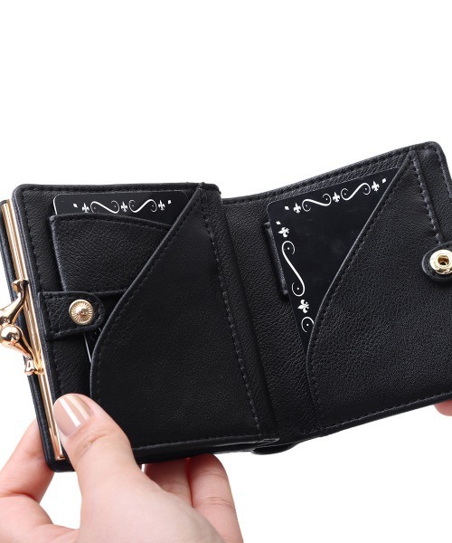 Clelia(クレリア)の「エナメルラメ加工がま口ミニ財布(財布・レディース・ブルー/グリーン・ONE SIZE)」の5枚目の写真