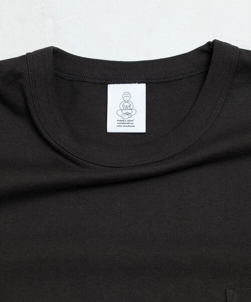 FREAK'S STORE（フリークスストア）の「tombonia/トムボニア 別注 ベースボール バックプリント クルーネック ポケットTシャツ（Tシャツ/カットソー・メンズ・グレー/チャコールグレー/ホワイト/グリーン・MEDIUM/LARGE）」の9枚目の写真