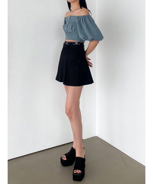 EMODA（エモダ）の「ボックスEボタントップ（シャツ/ブラウス・レディース・グリーン/ブルー/グレー/ブラック・FREE）」の13枚目の写真