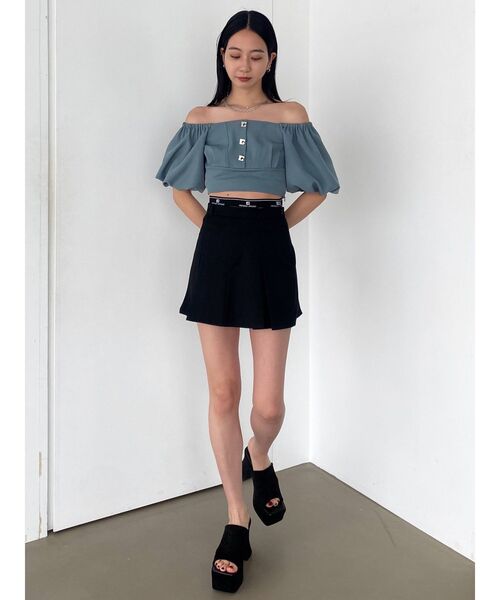 EMODA（エモダ）の「ボックスEボタントップ（シャツ/ブラウス・レディース・グリーン/ブルー/グレー/ブラック・FREE）」の20枚目の写真