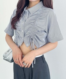 Heather | ドロストシャツ（半袖）　136030(シャツ/ブラウス)