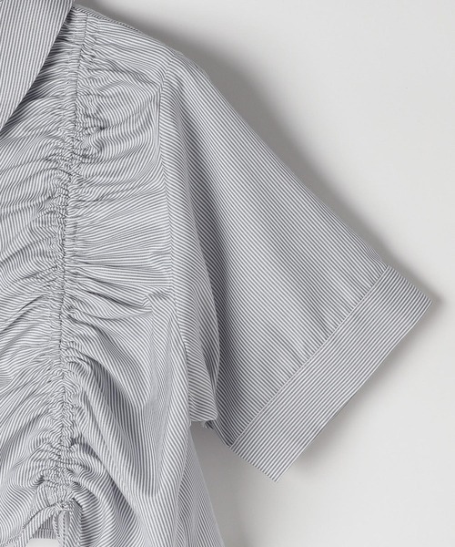 Heather（ヘザー）の「ドロストシャツ（半袖）　136030（シャツ/ブラウス・レディース・グレー系その他/ホワイト/ブルー系その他・FREE）」の6枚目の写真