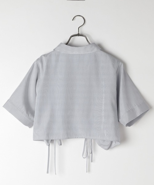 Heather（ヘザー）の「ドロストシャツ（半袖）　136030（シャツ/ブラウス・レディース・グレー系その他/ホワイト/ブルー系その他・FREE）」の8枚目の写真