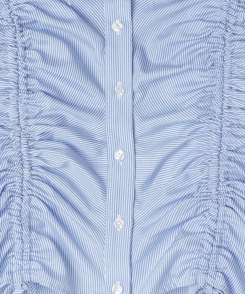 Heather（ヘザー）の「ドロストシャツ（半袖）　136030（シャツ/ブラウス・レディース・グレー系その他/ホワイト/ブルー系その他・FREE）」の11枚目の写真