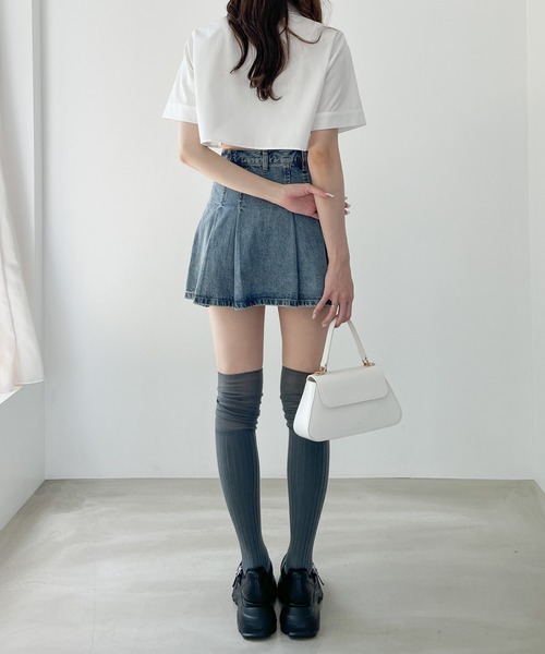 Heather（ヘザー）の「ドロストシャツ（半袖）　136030（シャツ/ブラウス・レディース・グレー系その他/ホワイト/ブルー系その他・FREE）」の17枚目の写真