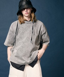 《UNISEX》Chemical Over-Dye Prime-Over Crew Neck T-Shirt/ケミカルオーバーダイプライムオーバークルーネックTシャツ【MAISON SPECIAL/メゾンスペシャル】