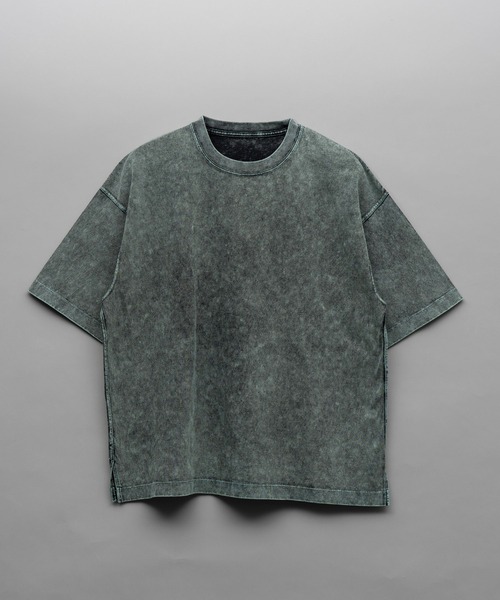 MAISON SPECIAL（メゾンスペシャル）の「《UNISEX》Chemical Over-Dye Prime-Over Crew Neck T-Shirt/ケミカルオーバーダイプライムオーバークルーネックTシャツ【MAISON SPECIAL/メゾンスペシャル】（Tシャツ/カットソー・メンズ・サックスブルー/オフホワイト/ラベンダー/ブラック・1/0/2）」の16枚目の写真