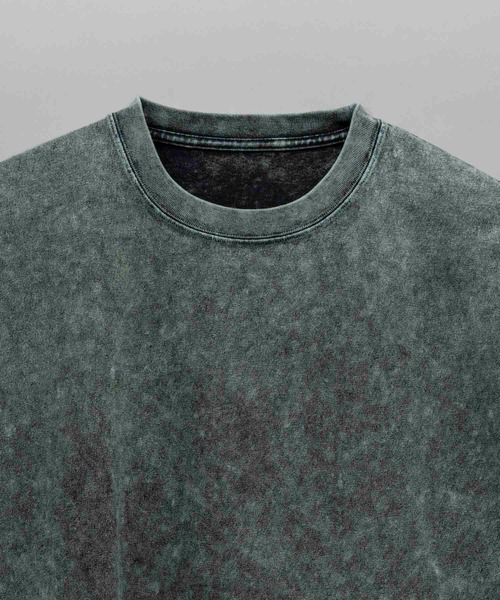 MAISON SPECIAL（メゾンスペシャル）の「《UNISEX》Chemical Over-Dye Prime-Over Crew Neck T-Shirt/ケミカルオーバーダイプライムオーバークルーネックTシャツ【MAISON SPECIAL/メゾンスペシャル】（Tシャツ/カットソー・メンズ・サックスブルー/オフホワイト/ラベンダー/ブラック・1/0/2）」の17枚目の写真