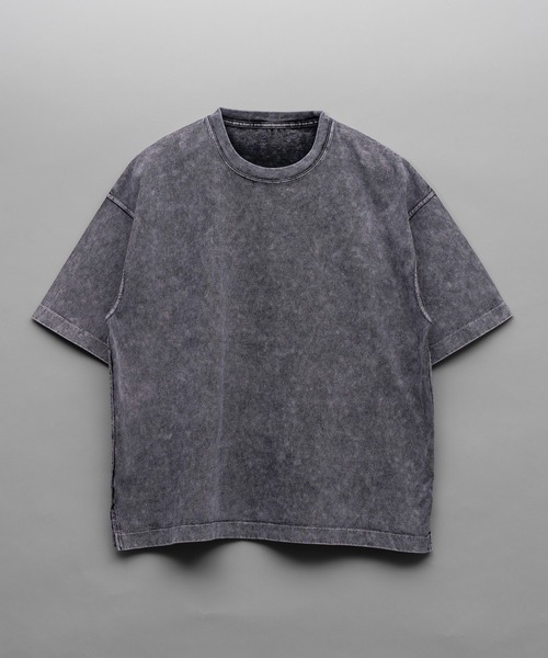 MAISON SPECIAL（メゾンスペシャル）の「《UNISEX》Chemical Over-Dye Prime-Over Crew Neck T-Shirt/ケミカルオーバーダイプライムオーバークルーネックTシャツ【MAISON SPECIAL/メゾンスペシャル】（Tシャツ/カットソー・メンズ・サックスブルー/オフホワイト/ラベンダー/ブラック・1/0/2）」の15枚目の写真