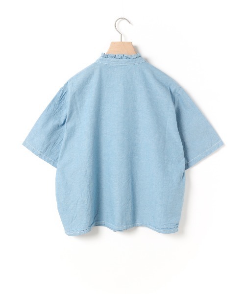 【超美品】Midi Umi ミディウミ　フリルショートハーフスリーブシャツ 9/16(火)12:00販売終了】MidiUmi ハーフスリーブフリルショート