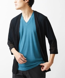 MK MICHEL KLEIN HOMME  | カーディガン / シャインメッシュ(カーディガン/ボレロ)