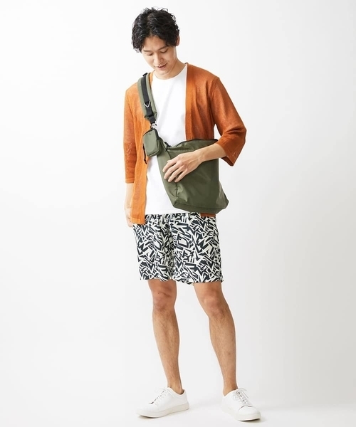 MK MICHEL KLEIN HOMME (エムケーミッシェルクランオム)の「カーディガン / シャインメッシュ(カーディガン/ボレロ・メンズ・マスタード/ブルー/ブラック・48/46/51)」の5枚目の写真