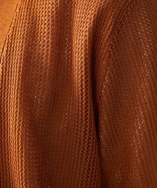 MK MICHEL KLEIN HOMME (エムケーミッシェルクランオム)の「カーディガン / シャインメッシュ(カーディガン/ボレロ・メンズ・マスタード/ブルー/ブラック・48/46/51)」の11枚目の写真