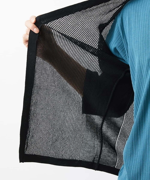 MK MICHEL KLEIN HOMME (エムケーミッシェルクランオム)の「カーディガン / シャインメッシュ(カーディガン/ボレロ・メンズ・マスタード/ブルー/ブラック・48/46/51)」の8枚目の写真