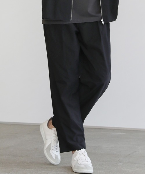 SPU(スプ)の「SOLOTEX(R)2タックテーパードスラックスパンツ(スラックス・メンズ・ブラック/ネイビー/チャコール・M/L/XL)」の6枚目の写真