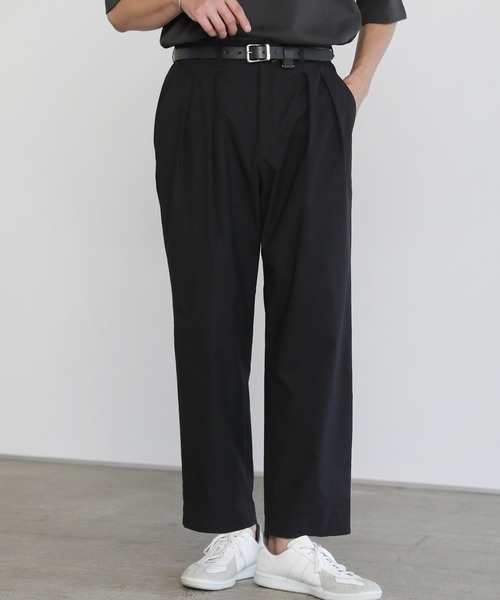 SPU(スプ)の「SOLOTEX(R)2タックテーパードスラックスパンツ(スラックス・メンズ・ブラック/ネイビー/チャコール・M/L/XL)」の7枚目の写真