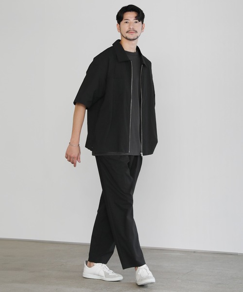 SPU(スプ)の「SOLOTEX(R)2タックテーパードスラックスパンツ(スラックス・メンズ・ブラック/ネイビー/チャコール・M/L/XL)」の12枚目の写真