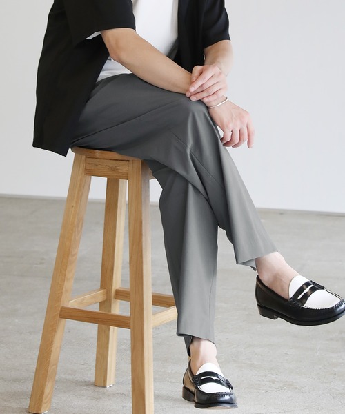SPU(スプ)の「SOLOTEX(R)2タックテーパードスラックスパンツ(スラックス・メンズ・ブラック/ネイビー/チャコール・M/L/XL)」の19枚目の写真