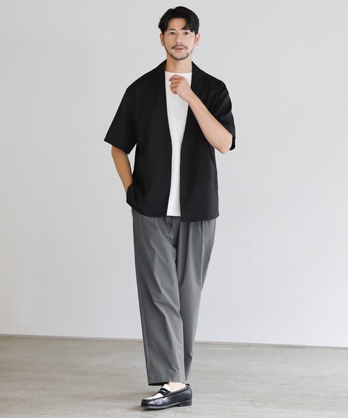 SPU(スプ)の「SOLOTEX(R)2タックテーパードスラックスパンツ(スラックス・メンズ・ブラック/ネイビー/チャコール・M/L/XL)」の21枚目の写真